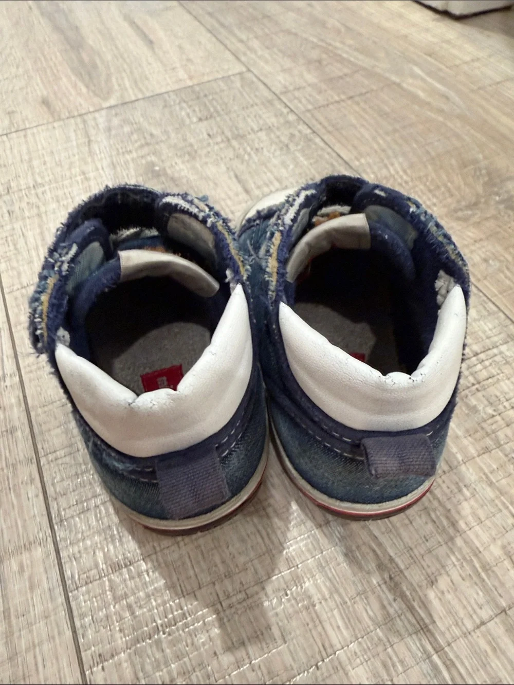 Navy and White Kids' Sneakers